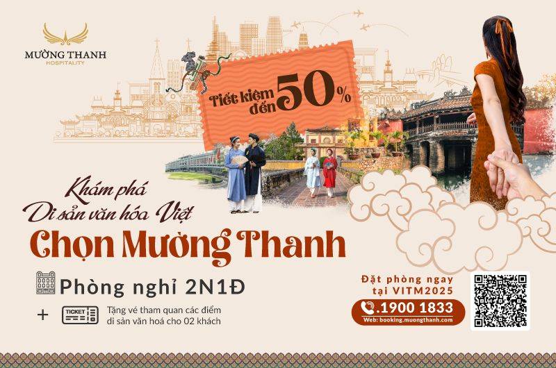 [KHÁM PHÁ DI SẢN VĂN HÓA VIỆT] - Nghỉ dưỡng 2N1Đ + Vé tham quan di sản văn hóa 